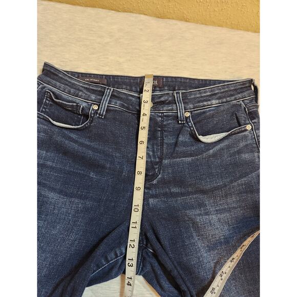 Nydj Women's Blue Solid Stretch Liftxtuck Mid Rise Ankle Ami Skinny Jeans Size 8 - Picture 7 of 8